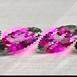 Natural Pink Topaz 2.93 Ct. 2 Pcs. Clean Oval Shape 8.1 x 6 Mm. Gemstone From Brazil: Product ID: 807168227 Product Name: Natural Topaz Weight: 2.93 CT. Size: 8.1 x 6 x 3.9 MM. Shape: Oval Shape Color: Pink Clarity:IF Luster: Very Good Gems Origin: Brazil Treatment: Treated Crystal Str