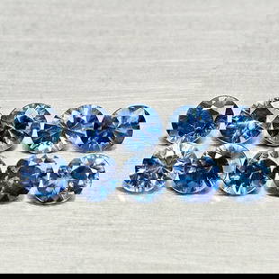 Natural Blue Sapphire 1.35 Ct. 10 Pcs Round Diamond Cut 3.2 Mm Gemstones From Madagascar: Product ID: 806162632 Product Name: Natural Blue Sapphire Weight: 1.35 CT. Size: 3.2 x 3.2 x 2 MM. Shape: Round Diamond Cut Color: Blue Clarity:VVS Luster: Good Gems Origin: Madagascar Treatment: Heat