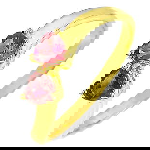 Natural Pinkish Red Ruby 18K Yellow Gold Ring Jewelry Size 6.5: Jewelry Setting Metal: 18K YELLOW GOLD Jewelry Weight: 2.4 Grams. Gemstones Details Product ID: 540100043 Product Name: Gold Jewelry Gemstone: Natural Ruby Total Gem Weight: 0.56 CT. Gems Size: 4 x 4