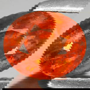 Natural Orange Spessartine Garnet 1.57 Ct. Oval Shape 6.8 x 5.6 Mm. Gemstone From Nigeria: Product ID: 802916712 Product Name: Natural Spessartine Weight: 1.57 CT. Size: 6.8 x 5.6 x 4.5 MM. Shape: Oval Color: Orange Clarity:SI Luster: Good Gems Origin: Nigeria Treatment: Unheated Crystal St