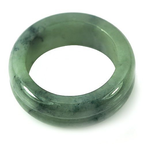 Green Jade Ring 26.53 Ct. Size 7.5 Natural Gemstone Unheated: Product ID: 819811729 Product Name: Natural Jade Weight: 26.53 CT. Size: 24 x 17 x 7 MM. Shape: Round Color: Green Clarity:Opaque Luster: Good Gems Origin: Thailand Treatment: Unheated Crystal Structu
