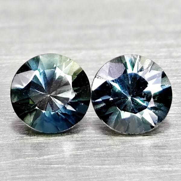 Natural Fancy Color Sapphire 0.43 Ct. 2 Pcs Round Diamand Cut 3.6 Mm Gemstones From Tanzania: Product ID: 806162223 Product Name: Natural Green Sapphire Weight: 0.43 CT. Size: 3.6 x 3.6 x 2.5 MM. Shape: Round Diamond Cut Color: Fancy Color Clarity:VSI Luster: Very Good Gems Origin: Tanzania Tr