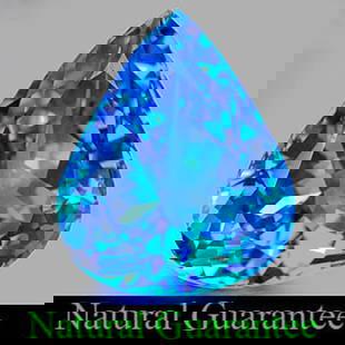 Natural Swiss Blue Topaz 73.18 Ct. VVS Pear Shape 29 x 25 Mm. Gemstone From Brazil: Product ID: 807155598 Product Name: Natural Blue Topaz Weight: 73.18 CT. Size: 29 x 25 x 15.7 MM. Shape: Pear Color: Swiss Blue Clarity:VVS Luster: Very Good Gems Origin: Brazil Treatment: Treated Cry