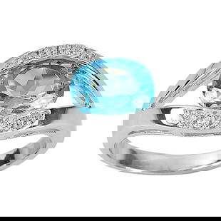 Natural Swiss Blue Topaz 925 Sterling Silver Jewelry Ring Size 8.5: Product ID: 281110100 Product Type: 925 Sterling Silver Fine Jewelry Jewelry Weight: 4.54 Grams. Ring Size: 8.5 Resizable(Fee) Gemstones Color: Blue Metal: Solid Silver 92.5%. Gemstone Detail: Oval Sw