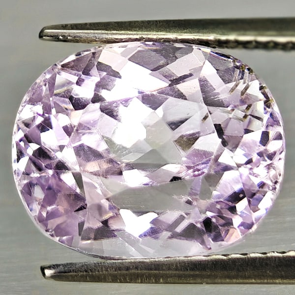 Natural Light Pink Kunzite 8.76 Ct. Oval Shape 12.3 x 10.1 Mm Gemstone From Afghanistan (1 of 3)