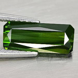 Natural Green Tourmaline 1.53 Ct. Octagon Shape 10.9 x 4.6 Mm Gemstone From Nigeria: Product ID: 807242169 Product Name: Natural Tourmaline Weight: 1.53 CT. Size: 10.9 x 4.6 x 3.3 MM. Shape: Octagon Color: Green Clarity:VVS Luster: Good Gems Origin: Nigeria Treatment: Unheated Crystal