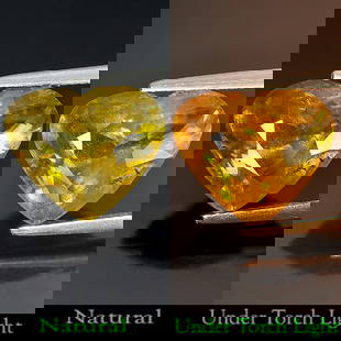 Natural Multi Color Titanium Sphene Red Spark 7.83 Ct. Heart Shape 14 x 11.8 Mm. Unheated Gemstone: Product ID: 806504145 Product Name: Natural Sphene Weight: 7.83 CT. Size: 14 x 11.8 x 7.7 MM. Shape: Heart Color: Multi Color With Red Spark Clarity:SI Luster: Adamantine Gems Origin: Mardagascar Trea