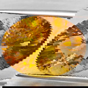 Natural Yellow Citrine 15.36 Ct. Clean Oval Concave Cut 19.2 x 14 Mm Gemstone From Brazil: Product ID: 801815409 Product Name: Natural Citrine Weight: 15.36 CT. Size: 19.2 x 14 x 10.5 MM. Shape: Oval Concave Color: Yellow Clarity:VSI Luster: Good Gems Origin: Brazil Treatment: Unheated Crys