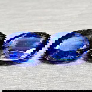 Natural Blue Kyanite 1.85 Ct. 2 Pcs Oval Shape 7 x 5 Mm Gemstones From Sri Lanka: Product ID: 804204805 Product Name: Natural Kyanite Weight: 1.85 CT. Size: 7 x 5 x 2.6 MM. Shape: Oval Color: Blue Clarity:SI1 Luster: Good Gems Origin: Sri - Lanka Treatment: Unheated Crystal Structu