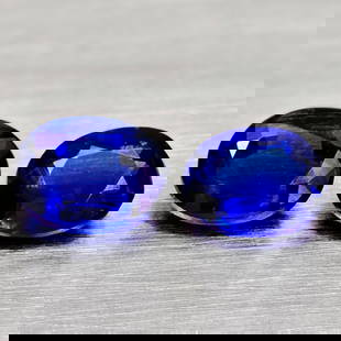 Natural Blue Kyanite 0.85 Ct. 2 Pcs Oval Shape Gemstones From Sri - Lanka: Product ID: 804204817 Product Name: Natural Kyanite Weight: 0.85 CT. Size: 5.2 x 4 x 2.5 to 4.9 x 3.8 x 2.4 MM. Shape: Oval Color: Blue Clarity:VSI - SI1 Luster: Good Gems Origin: Sri - Lanka Treatmen