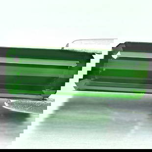 Natural Green Tourmaline 1.83 Ct. Octagon Shape 12 x 4.2 Mm. Gemstone From Nigeria: Product ID: 807242262 Product Name: Natural Tourmaline Weight: 1.83 CT. Size: 12 x 4.2 x 3.7 MM. Shape: Octagon Color: Green Clarity:VSI Luster: Good Gems Origin: Nigeria Treatment: Unheated Crystal S
