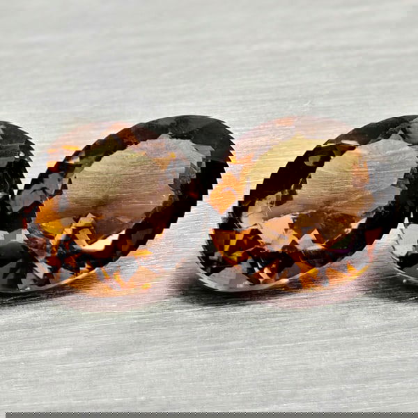 Natural Smokey Quartz 1.11 Ct. 2 Pcs Round Shape 5.8 Mm Gemstones From Brazil (1 of 3)