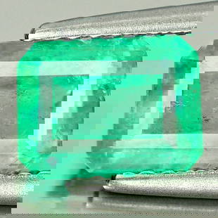 Natural Green Emerald 1.20 Ct. Octagon Shape 7.3 x 5.6 Mm. Gemstone From Columbia: Product ID: 802402838 Product Name: Natural Emerald Weight: 1.20 CT. Size: 7.3 x 5.6 x 3.8 MM. Shape: Octagon Color: Green Clarity:SI Luster: Good Gems Origin: Columbia Treatment: Unheated Crystal Str