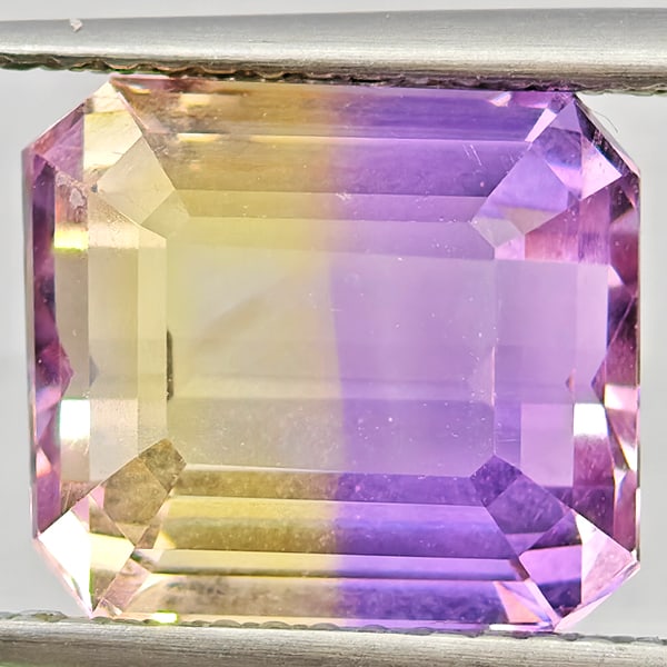 Natural Bi Color Ametrine 5.39 Ct. Octagon Shape 10.7 x 9.5 Mm Gemstone From Bolivia (1 of 3)
