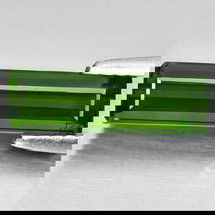 Natural Green Tourmaline 1.76 Ct. Octagon Shape 13.2 x 4 Mm. Gemstone From Nigeria: Product ID: 807242998 Product Name: Natural Tourmaline Weight: 1.76 CT. Size: 13.2 x 4 x 3.5 MM. Shape: Octagon Color: Green Clarity:VSI Luster: Good Gems Origin: Nigeria Treatment: Unheated Crystal S