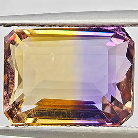 Natural Bi Color Ametrine 5.87 Ct. Octagon Shape 12 x 9 Mm Gemstone From Bolivia (1 of 3)