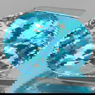 Natural Swiss Blue Topaz 21.28 Ct. Clean Oval Shape 18.3 x 13.6 Mm. Gemstone From Brazil: Product ID: 807164979 Product Name: Natural Blue Topaz Weight: 21.28 CT. Size: 18.3 x 13.6 x 11.5 MM. Shape: Oval Color: Blue Clarity:IF Luster: Very Good Gems Origin: Brazil Treatment: Treated Crysta