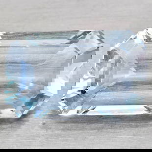 Natural Baby Blue Aquamarine 1.22 Ct. Octagon Shape 8.9 x 5.4 Mm Gemstones From Brazil: Product ID: 800812183 Product Name: Natural Aquamarine Weight: 1.22 CT. Size: 8.9 x 5.4 x 3.4 MM. Shape: Octagon Shape Color: Baby Blue Clarity:VSI - SI1 Luster: Good Gems Origin: Brazil Treatment: Un