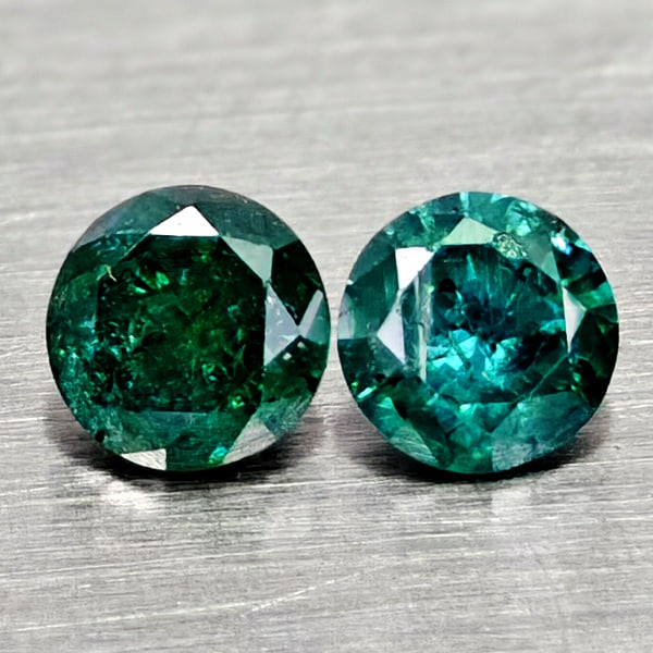 Natural Blue Loose Diamond 0.23 Ct. 2 Pcs Round Diamond Cut 2.9 Mm From Belgium: Product ID: 502100349 Product Name: Natural Natural Diamond Weight: 0.23 CT. Size: 2.9 x 2.9 x 2.1 MM. Shape: Round Diamond Cut Color: Blue Clarity:SI1 Luster: Good Gems Origin: Belgium Treatment: Tre