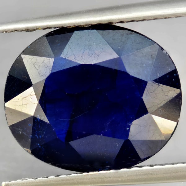 Natural Blue Sapphrie 9.11 Ct. Oval Shape 13.6 x 11.5 Mm Gemstone From Madagascar: Product ID: 806012275 Product Name: Natural Blue Sapphire Weight: 9.11 CT. Size: 13.6 x 11.5 x 6.1 MM. Shape: Oval Color: Blue Clarity:SI1 Luster: Good Gems Origin: Madagascar Treatment: Heated (Lead-