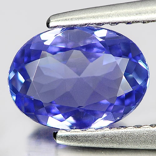 Natural Violetish Blue Tanzanite 0.94 Ct. Clean Oval Shape 7.7 x 5.7 Mm. Gemstone From Tanzania: Product ID: 807004614 Product Name: Natural Tanzanite Weight: 0.94 CT. Size: 7.7 x 5.7 x 2.9 MM. Shape: Oval Color: Violetish Blue Clarity:IF Luster: Very Good Gems Origin: Tanzania Treatment: Heated