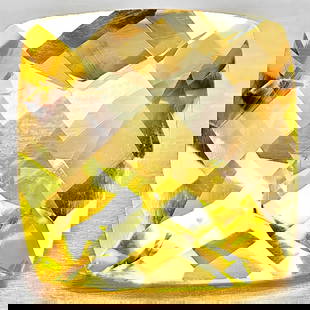 Natural Yellow Citrine 1.95 Ct. Cushion Checkerboard Cut 8.2 x 8.2 Mm Gemstone From Brazil: Product ID: 801815327 Product Name: Natural Citrine Weight: 1.95 CT. Size: 8.2 x 8.2 x 5 MM. Shape: Cushion Checkerboard Cut Color: Yellow Clarity:VVS - VSI Luster: Good Gems Origin: Brazil Treatment: