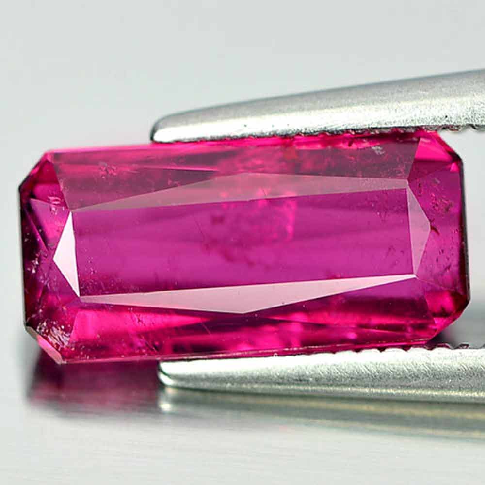 Natural Purplish Pink Tourmaline 2.20 Ct. Octagon Shape 11 x 5.4 Mm. Unheated Gemstone From Nigeria (1 of 3)