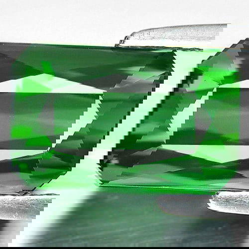 Natural Green Tourmaline 3.76 Ct. VVS Octagon Shape 10.8 x 6.8 Mm. Unheated Gemstone From Nigeria (1 of 3)