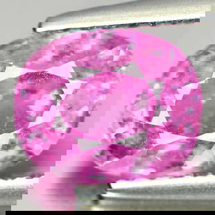 Certified Natural Pink Sapphire 1.85 Ct. Oval Shape 7.53 x 6.15 Mm Gemstone From Madagascar: Product ID: 806147111 Product Name: Natural Pink Sapphire Weight: 1.85 CT. Size: 7.53 x 6.15 x 4.51 MM. Shape: Oval Color: Pink Clarity:SI Luster: Good Gems Origin: Madagascar Treatment: Heated Crysta