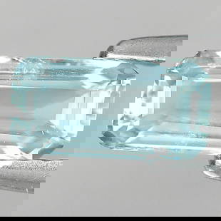 Natural Blue Aquamarine 0.53 Ct. Octagon Shape 7.3 x 3.6 Mm Gemstone from Brazil: Product ID: 800811406 Product Name: Natural Aquamarine Weight: 0.53 CT. Size: 7.3 x 3.6 x 2.8 MM. Shape: Octagon Color: Light Blue Clarity:VSI Luster: Good Gems Origin: Brazil Treatment: Unheated Crys
