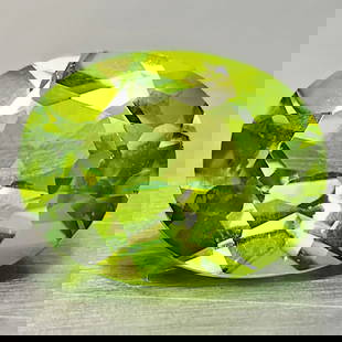 Natural Green Peridot 2.16 Ct. Oval Shape 7 x 9.2 Mm. Gemstone From Pakistan: Product ID: 805316937 Product Name: Natural Peridot Weight: 2.16 CT. Size: 7 x 9.2 x 4.6 MM. Shape: Oval Color: Green Clarity:VSI Luster: Good Gems Origin: Pakistan Treatment: Unheated Crystal Structu