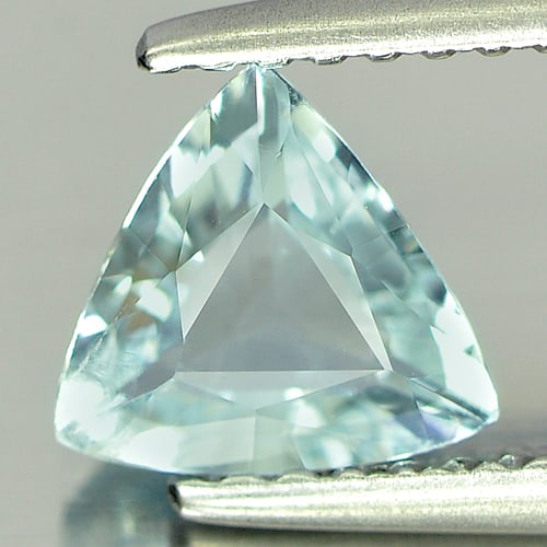 Natural Blue Aquamarine 0.68 Ct. Trilliant Shape 6.5 x 6.4 Mm Gemstone From Brazil: Product ID: 800811537 Product Name: Natural Aquamarine Weight: 0.68 CT. Size: 6.5 x 6.4 x 3.3 MM. Shape: Trilliant Color: Blue Clarity:SI1 Luster: Good Gems Origin: Brazil Treatment: Unheated Crystal 