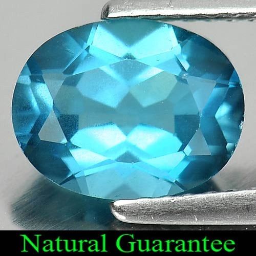 Natural London Blue Topaz 2.40 Ct. Oval Shape 9 x 7 Mm Gemstone From Brazil: Product ID: 807161705 Product Name: Natural Blue Topaz Weight: 2.40 CT. Size: 9 x 7 x 4.8 MM. Shape: Oval Color: London Blue Clarity:VVS Luster: Good Gems Origin: Brazil Treatment: Treated Crystal Str