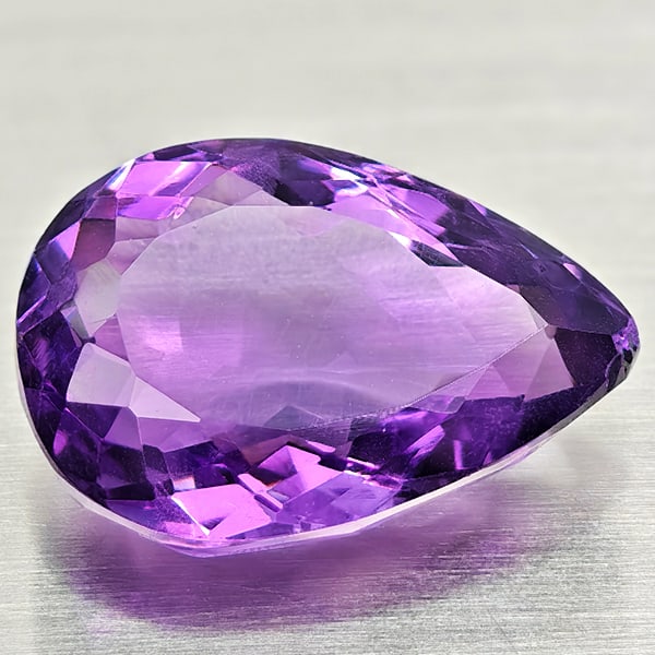 Natural Purple Amethyst 7.83 Ct. Pear Shape 16.3 x 11.3 Mm Gemstone From Brazil: Product ID: 800325446 Product Name: Natural Ametrine Weight: 7.83 CT. Size: 16.3 x 11.3 x 6.9 MM. Shape: Pear Shape Color: Purple Clarity:VSI Luster: Good Gems Origin: Brazil Treatment: Unheated Cryst