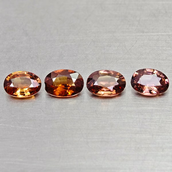 Natural Imperial Zircon 3.73 Ct. 4 Pcs Oval Shape 7 x 5.1 Mm Gemstones From Cambodia: Product ID: 807742864 Product Name: Natural Zircon Weight: 3.73 CT. Size: 7 x 5.1 x 2.5 MM. Shape: Oval Color: Imperial Clarity:VVS Luster: Good Gems Origin: Cambodia Treatment: Heated Crystal Structu