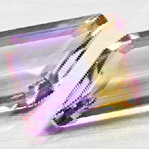 Natural Bi Color Ametrine 2.17 Ct. Octagon Shape 9.2 x 7 Mm Gemstone From Bolivia (1 of 3)