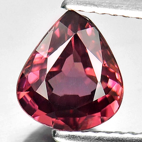 Natural Imperial Pink Zircon 2.16 Ct. Pear Shape 8.2 x 7.2 Mm. Gemstone From Tanzania (1 of 3)