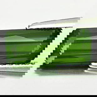 Natural Green Tourmaline 2.39 Ct. Octagon Shape 11.8 x 4.9 Mm Gemstone From Nigeria: Product ID: 807245600 Product Name: Natural Tourmaline Weight: 2.39 CT. Size: 11.8 x 4.9 x 4.3 MM. Shape: Octagon Color: Green Clarity:VSI Luster: Good Gems Origin: Nigeria Treatment: Unheated Crystal