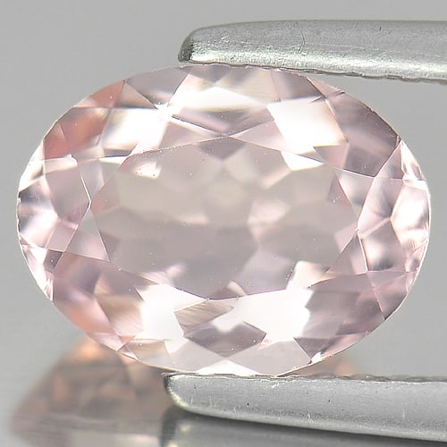 Natural Pink Morganite 1.69 Ct Clean Oval Shape 9.2 x 7 Mm. Gemstone From Brazil: Product ID: 816100862 Product Name: Natural Morganite Weight: 1.69 CT. Size: 9.2 x 7 x 4.5 MM. Shape: Oval Color: Pink Clarity:IF Luster: Good Gems Origin: Brazil Treatment: Unheated Crystal Structure