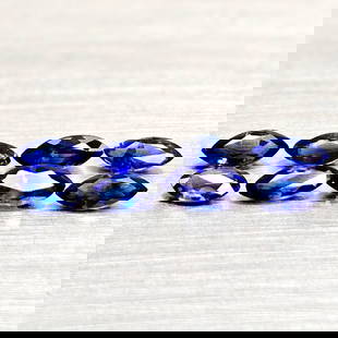 Natural Blue Sapphie 1.13 Ct. 8 Pcs Marquise Shape Gemstones From Madagascar: Product ID: 806012066 Product Name: Natural Blue Sapphire Weight: 1.13 CT. Size: 4.8 x 2.4 x 2.2 to 4.3 x 2 x 2.5 MM. Shape: Marquise Shape Color: Blue Clarity:VSI Luster: Good Gems Origin: Madagascar