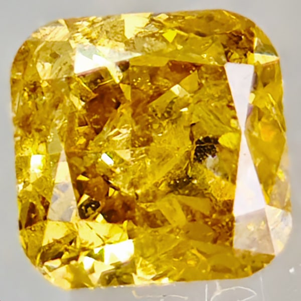 Natural Loose Diamond 0.21 Ct. Octagon Brilliant Cut 3 x 3 Mm. From Belgium: Product ID: 502100065 Product Name: Natural Enhanced Diamond Weight: 0.21 CT. Size: 3 x 3 x 2.2 MM. Shape: Octagon Brilliant Cut Color: Yellow Brown Honey Clarity:None Luster: Scintillating Gems Origi