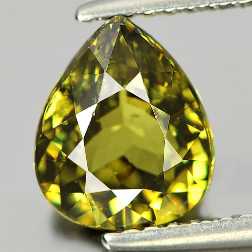 Certified Natural Green Demantoid Garnet 2.10 Ct Pear Shape 8.55 x 7.22 Mm. Gemstone Unheated: Product ID: 802918263 Product Name: Natural Demantoid Weight: 2.10 CT. Size: 8.55 x 7.22 x 4.35 MM. Shape: Pear Color: Green Clarity:SI1 Luster: Very Good Gems Origin: Madagascar Treatment: Unheated C