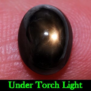 Natural Black Star Sapphire 6 Rays 2.97 Ct. Oval Cabochon Shape 8.9 x 6.9 Mm. Gemstone From Thailand: Product ID: 806136370 Product Name: Natural Star Sapphire Weight: 2.97 CT. Size: 8.9 x 6.9 x 4.7 MM. Shape: Oval Cabochon Color: Black Clarity:Opaque Luster: Good 6 Rays Star Gems Origin: Thailand Tre