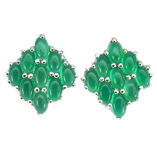 Natural Green Aventurine 925 Sterling Silver Earrings Jewelry White Gold Plated 4.28 Grams: Product ID: 281020238 Product Type: 925 Sterling Silver Fine Jewelry Jewelry Weight: 4.28 Grams. Gemstones Color: Green Metal: Solid Silver 92.5%. Gemstone Detail: Oval Cabochon Green Natural Aventuri
