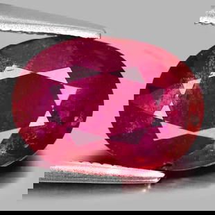 Natural Purplish Red Ruby 3.60 Ct. Oval Shape 10.9 x 7.9 Mm Gemstone From Madagascar: Product ID: 805928122 Product Name: Natural Ruby Weight: 3.60 CT. Size: 10.9 x 7.9 x 4.1 MM. Shape: Oval Color: Purplish Red Clarity:VSI Luster: Good Gems Origin: Madagascar Treatment: Heated (Lead-gl