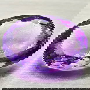 Natural Purple Amethyst 6.98 Ct. Oval Shape 15.8 x 11.1 Mm Gemstone from Brazil: Product ID: 800325487 Product Name: Natural Amethyst Weight: 6.98 CT. Size: 15.8 x 11.1 x 6.1 MM. Shape: Oval Color: Purple Clarity:VSI Luster: Good Gems Origin: Brazil Treatment: Unheated Crystal Str
