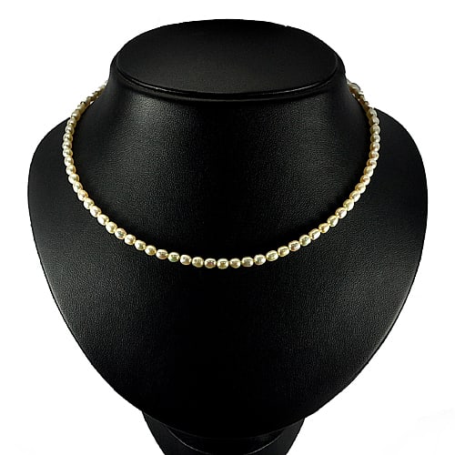 Natural Cream Pink Pearl Beads Strand 46.78 Ct. Fancy Cabochon Length 14 Inch.: Product ID: 805206322 Product Name: Natural Pearl Weight: 46.78 CT. Size: Length 14 Inch. 5 x 4 MM. Shape: Fancy Cabochon Color: Cream Pink Clarity:Opaque Luster: Strong Iridescent Gems Origin: China