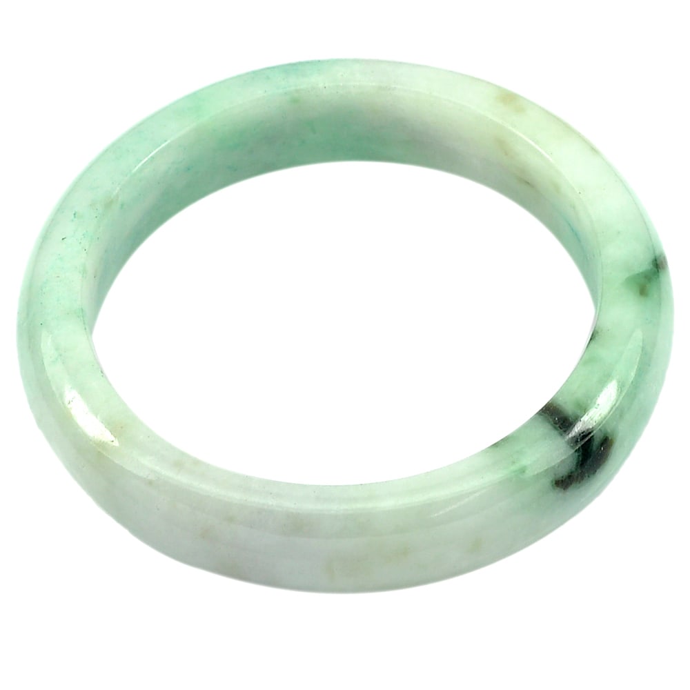 Natural Green Jade Bangle 321.14 Ct. Diameter 55 Mm. Gemstone Unheated: Product ID: 819813523 Product Name: Natural Jade Weight: 321.14 CT. Size: 72 x 55 x 13 MM. Shape: Round Color: Green Clarity:Opaque Luster: Good Gems Origin: Thailand Treatment: Unheated Crystal Struc