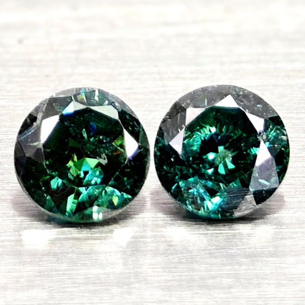 Natural Blue Loose Diamond 0.20 Ct. 2 Pcs Round Diamond Cut 2.8 Mm From Belgium: Product ID: 502100396 Product Name: Natural Natural Diamond Weight: 0.20 CT. Size: 2.8 x 2.8 x 1.8 MM. Shape: Round Diamond Cut Color: Blue Clarity:SI1 Luster: Good Gems Origin: Belgium Treatment: Tre