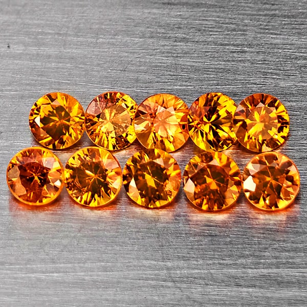 Natural Orange Songea Sapphire 0.40 Ct. 7Pcs Round Diamond Cut 2.3 Mm Gemstones from Tanzania: Product ID: 806162879 Product Name: Natural Orange Sapphire Weight: 0.40 CT. Size: 2.3 x 2.3 x 1.5 MM. Shape: Round Diamond Cut Color: Orange Clarity:VSI Luster: Good Gems Origin: Tanzania Treatment: 
